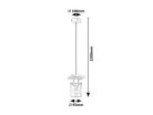 Niylah, beltéri függőlámpa E27 1xMAX25W, H120cm