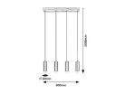 Toras, beltéri függőlámpa GU10 4xMAX5W, L60cm