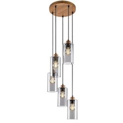 Tanno, beltéri függőlámpa E27 5xMAX25W, H150cm