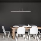 Elia, beltéri függőlámpa LED25W, L120cm, m.fekete