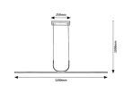 Elia, beltéri függőlámpa LED25W, L120cm, króm