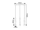 Braulia, beltéri függőlámpa GU10 3xMAX50W, L61cm
