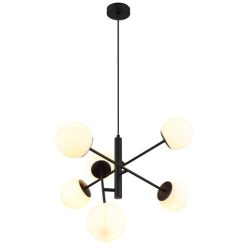 Meduza, beltéri függőlámpa E14 G45 6xMAX20W,L58cm