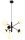 Meduza, beltéri függőlámpa E14 G45 6xMAX20W,L58cm