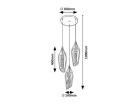 Bellini, beltéri függőlámpa E27 3xMAX60W, D30cm