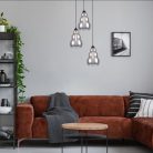 Salvatore, beltéri függőlámpa E27 3xMAX40W, L35cm