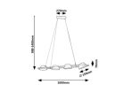 Odiss, beltéri függőlámpa LED36W, L100cm