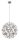 Eudora, beltéri függőlámpa LED16W, D50cm, króm
