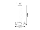 Thric, beltéri függőlámpa LED42W,D60cm, fekete/arany