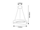 Iliana, beltéri függőlámpa LED56W, H40-150cm