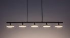Madi, beltéri függőlámpa LED20W, H80-150cm, L92cm