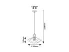 Fran, beltéri függőlámpa E27 1xMAX40W, D30cm