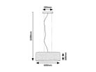 Narmin, beltéri függőlámpa E27 3xMAX40W, L60cm
