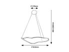 Mirossi, beltéri függőlámpa LED40W, D81cm