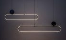 Circado, beltéri függőlámpa LED48W, fekete/arany