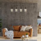 Florian, beltéri függőlámpa E27 4xMAX40W, L95cm