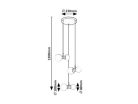 Lition, beltéri függőlámpa G9 6xMAX28W, H120cm