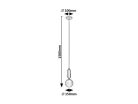 Rosehip, beltéri függőlámpa G9 1xMAX25W, D15cm
