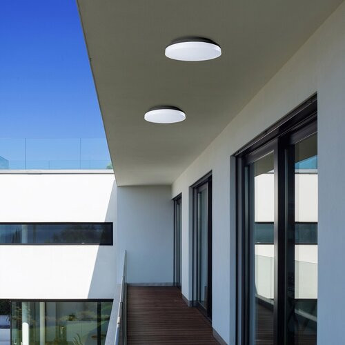 Pernik,kül. mennyezeti LED24W, fekete, kerek