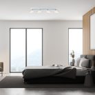 Perico, beltéri mennyezeti GU10 4xMAX5W, fehér