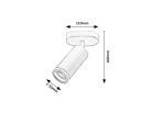 Senobia, beltéri mennyezeti GU10 1xMAX35W, L11cm