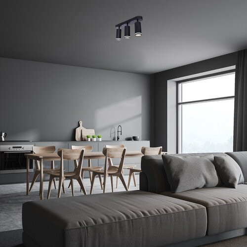 Senobia, beltéri mennyezeti GU10 3xMAX35W, L35cm