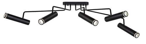 Senobia, beltéri mennyezeti GU10 5xMAX35W,L130cm