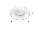 Luiza, beltéri süllyesztett GU10 1xMAX25W, D10cm