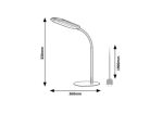 Adelmo, beltéri asztali, LED10W,H33cm,fekete