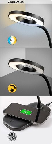 Hardin, beltéri asztali, LED5W, H29cm, fehér