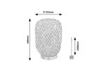Alinafe, beltéri asztali, E14 1xMAX25W,H24cm