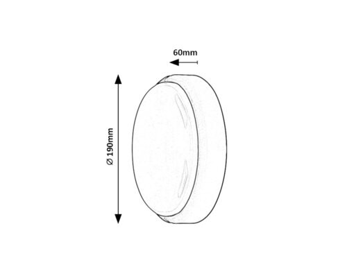 Hort,kül.fali/ mennyezeti LED15W, fehér,kerek