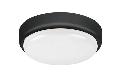 Hort,kül.fali/mennyezeti LED15W, fekete,kerek