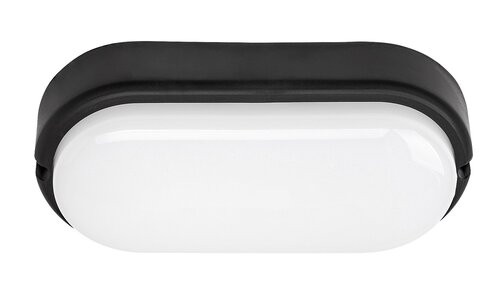 Hort,kül.fali/mennyezeti LED15W,fekete,ovális