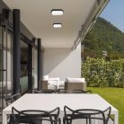 Hort,kül.fali/mennyezeti LED15W,fekete,ovális