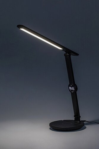 Isak, beltéri asztali, LED9W, H38cm, fekete