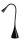 Jeff2, beltéri asztali, LED4W, H48cm, fekete
