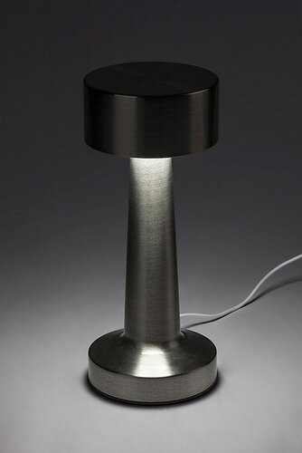 Senan, beltéri asztali, LED2,7W, H21cm,ezüst