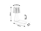 Zavier, beltéri asztali, LED5W, H26cm