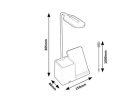 Cerie, beltéri asztali, LED4W,H30,5cm,fekete
