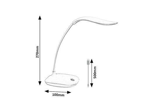 Bedi, beltéri asztali, LED2W, H27cm, zöld