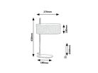 Narmin, beltéri asztali, E14 1xMAX40W, H43cm