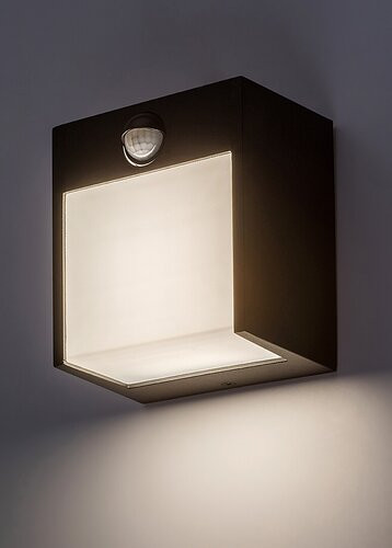 Balimo,kül.fali,mozg.érz.fekete, LED 12W