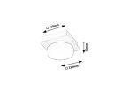 Attichus, beltéri mennyezeti LED5W, D13cm