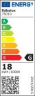 Larcia, beltéri mennyezeti LED18W, D28cm, ezüst