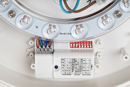 Larcia, beltéri mennyezeti LED19W, fehér, szenz.