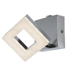 Blas, beltéri fali, LED5W, 9x9cm, króm