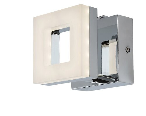 Blas, beltéri fali, LED5W, 9x9cm, króm