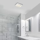 Blas, beltéri mennyezeti LED24W, 30x23cm, króm