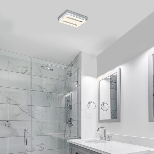 Blas, beltéri mennyezeti LED24W, 30x23cm, króm